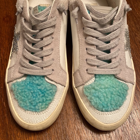 Vintage Havana Zoey Faux Shearling Trim Sneaker US 7 - Picture 7 of 10